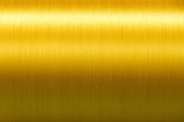 Closed up of yellow color of thread textured background