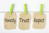 Fototapeta  - Honesty Trust Respect Concept