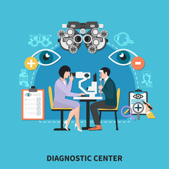 Sticker - Oculist Diagnostic Center Poster 