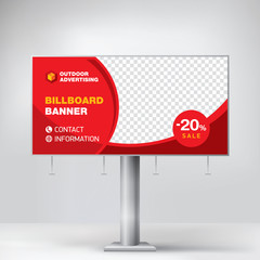 
Billboard design, template for outdoor advertising, posting photos and text. Modern business concept. Creative background in EPS 10 format