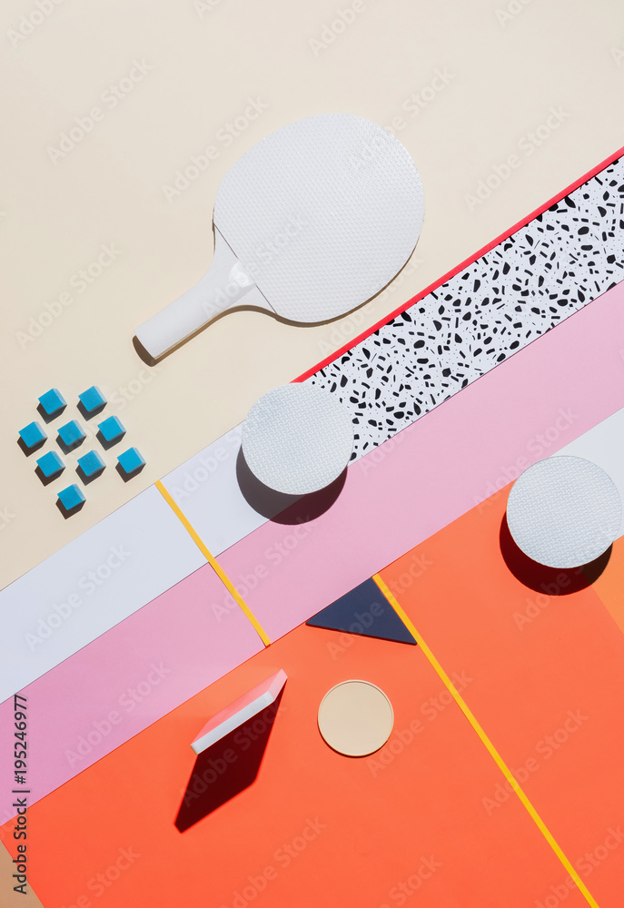 Abstract conceptual geometry set up/composition. Stock Photo | Adobe Stock