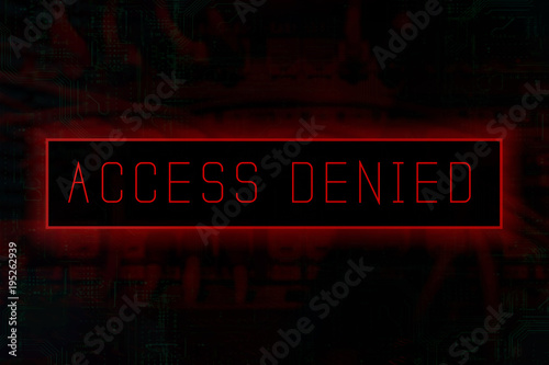 Fotografía "Access denied" on a computer system