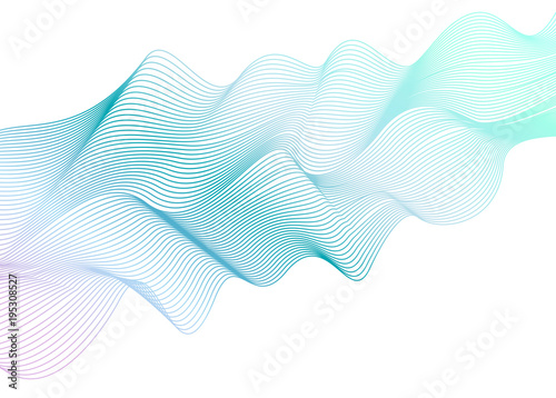 Line The Art Element : Abstract wavy striped pattern on white background. vector light