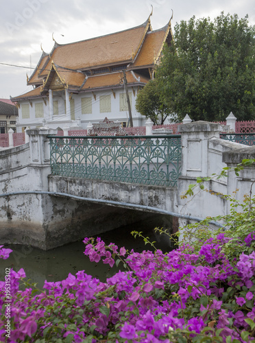 Zdjęcie XXL Tajlandia Bangkok Buddyjskiej świątyni most
