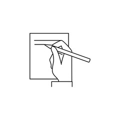 Poster - treaty icon. Element of banking icon for mobile concept and web apps. Thin line  icon for website design and development, app development. Premium icon