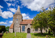 The Church Of St Mary The Virgin In St Mary In The Marsh, A Village Near New Romney In Kent, South East England, UK