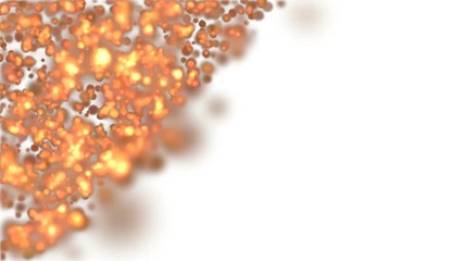Poster - flickering particles. business cinematic background. place for text.