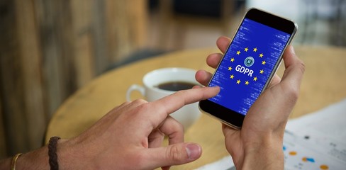 Poster - Composite image of european union locked gdpr 