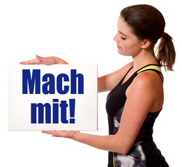 Canvas Print - Mach mit!