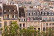 Paris city skyline .The view from the Pompidou centre.