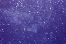 Abstract Purple Background With White Spots, Deep Space With Many Stars And Galaxies