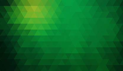 Wall Mural - Multicolor green, yellow, orange polygonal illustration, which consist of triangles. Triangular design for your business.