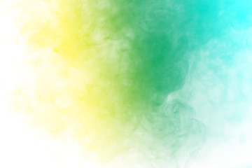 Wall Mural - Abstract multicolored smoke on white background. Abstract bright colorful smoke on background. Color clouds.