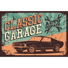 Vector Illustration With The Image Of An Old Classic Car, Design Logos, Posters, Banners, Signage.