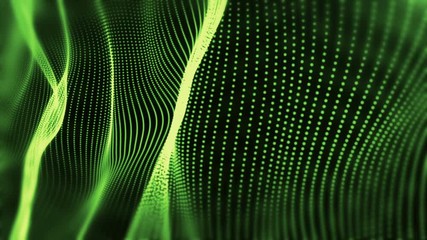 Poster - 4k Abstract particles background loop
