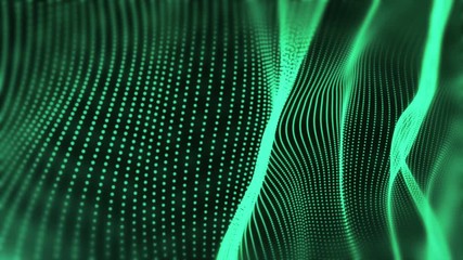 Poster - 4k Abstract particles background loop