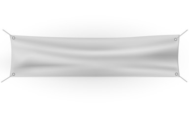 Wall Mural - blank horizontal banner, streamer, mockup, isolated.