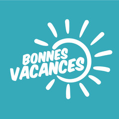 Poster - bonnes vacances, vecteur