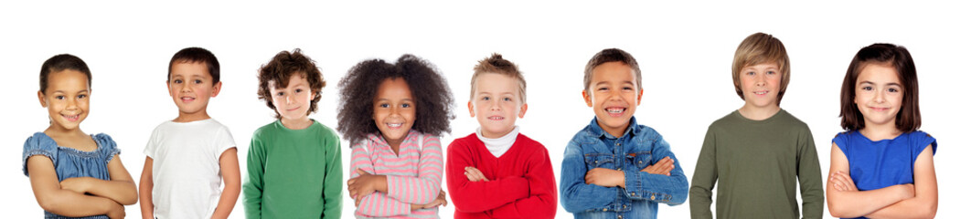 children looking at camera