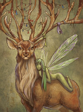 Deer And Fairy