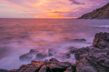 Seascape and  evening sky