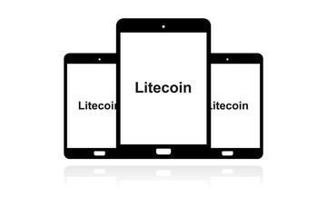 Canvas Print - Tablet Banner - App - Litecoin