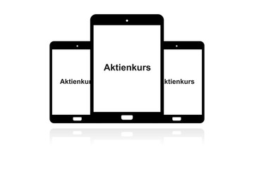 Sticker - Tablet Banner - Aktienkurse