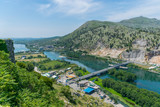 Fototapeta Do pokoju - Scenic view from the fortress of Rosafa (Shkoder, Albania).