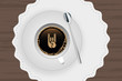 Kaffeetasse mit Untertasse - Metalhand