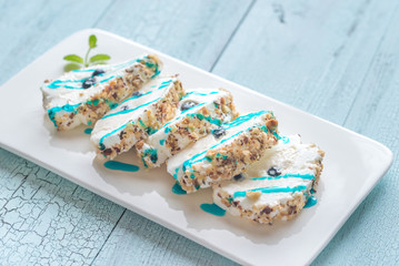 Sticker - Sliced merengue roll with nuts