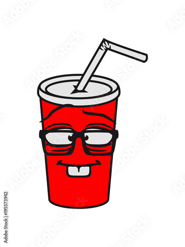 Nerd Geek Gesicht Comic Cartoon Clipart Intelligent Hornbrille Getrank Trinken Limonade Cola Suss Durst Fast Food Lecker Essen Hunger Snack Buy This Stock Illustration And Explore Similar Illustrations At Adobe Stock