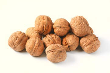 Wall Mural - pile of whole walnuts