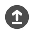 Upload button. Vector icon.