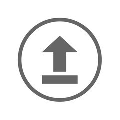 Poster - Upload button. Vector icon.