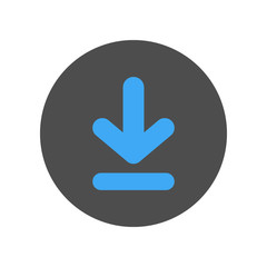 Poster - Download button. Vector icon.