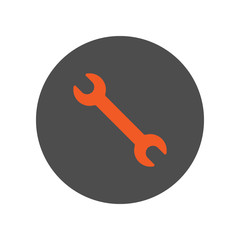 Wall Mural - Wrench icon. Spanner button. Vector.