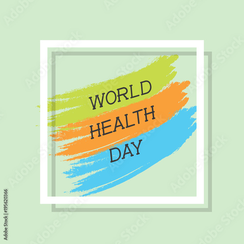 Color Banner Or Poster Of World Health Day Buy This Stock