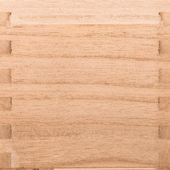 Poster - Wooden frame background. Brown wood material with border made from oak material.