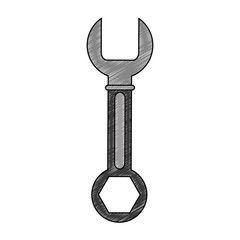 Wrench construction tool vector illustration graphic design