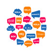 International language communication concept