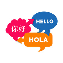 Bubble Chat Text Translation In Foreign Languages
