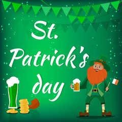 Vector background dedicated to St. Patrick's day.