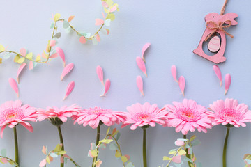 Fotomurales - ピンクのガーベラ　イースター