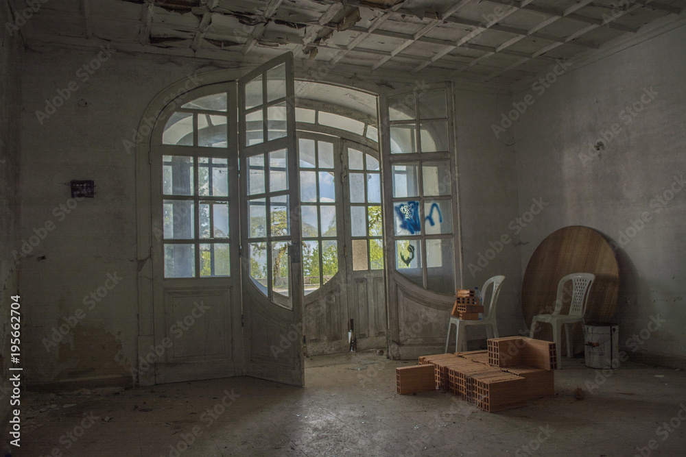 abandoned sanatorium - obrazy, fototapety, plakaty 
