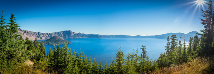 Wall Mural - crater lake or