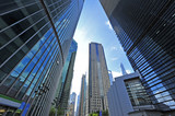 Fototapeta Miasta - Shanghai world financial center skyscrapers in lujiazui group