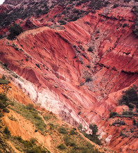 Textures Of Red Mountains