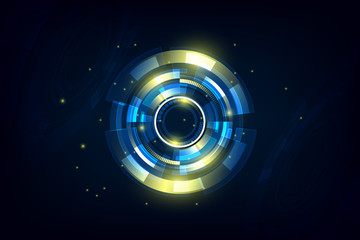 Poster - abstract hi tech futuristic telecoms communication concept background