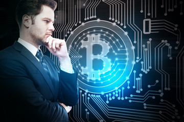 Aufkleber - Cryptocurrency and finance concept