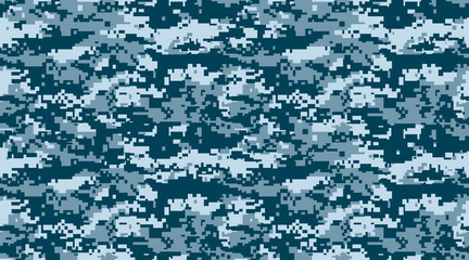 Wall Mural - texture military camouflage repeats seamless special force print blue